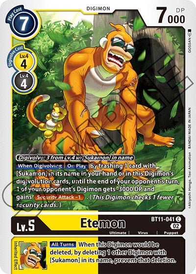 Etemon (Dimensional Phase) Near Mint - Nick Nack's Full Frontal Attack