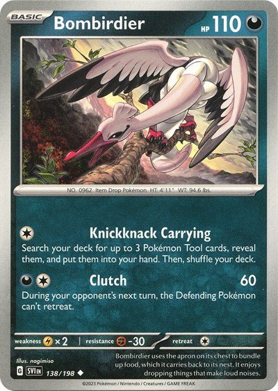 Bombirdier - 138 (Scarlet and Violet: Base Set) Near Mint - Nick Nack's Full Frontal Attack