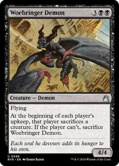 Woebringer Demon (Ravnica Remastered) Near Mint