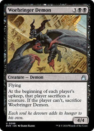 Woebringer Demon (Ravnica Remastered) Near Mint - Nick Nack's Full Frontal Attack