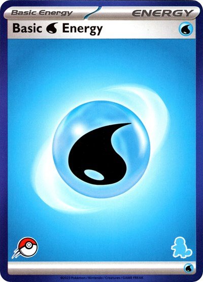 Basic Water Energy (Blue Border) (My First Battle) Near Mint - Nick Nack's Full Frontal Attack