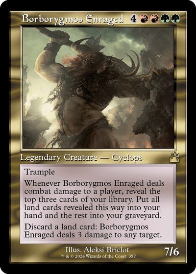 Borborygmos Enraged (Retro Frame) (Ravnica Remastered) Near Mint - Nick Nack's Full Frontal Attack
