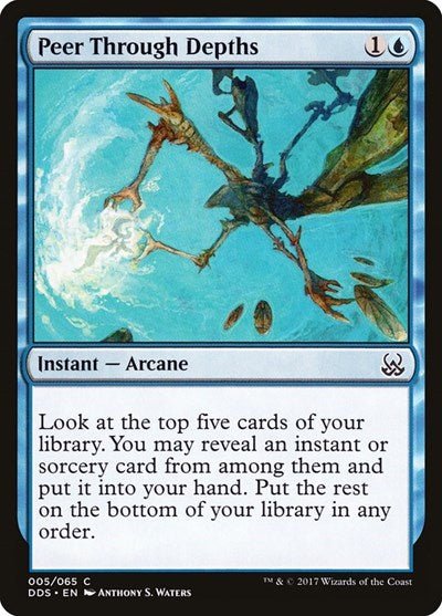 Peer Through Depths (Duel Decks: Mind vs Might) Near Mint - Nick Nack's Full Frontal Attack