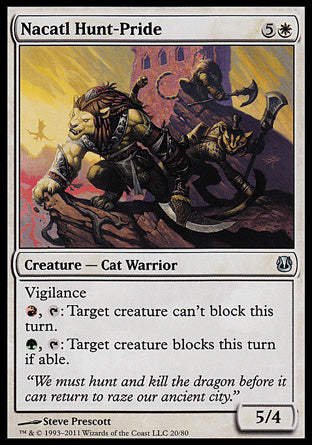 Nacatl Hunt-Pride (Duel Decks: Ajani vs Nicol Bolas) Near Mint