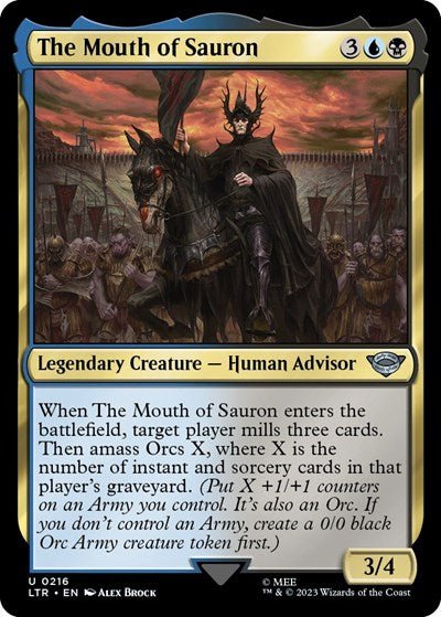 The Mouth of Sauron (Universes Beyond: The Lord of the Rings: Tales of Middle-earth) Near Mint - Nick Nack's Full Frontal Attack