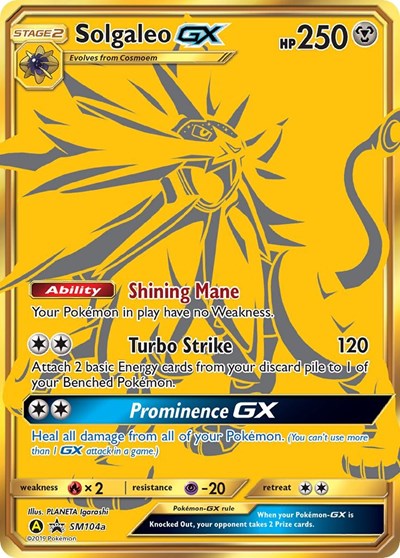 Solgaleo GX - SM104a (SM Promos) Near Mint Holofoil