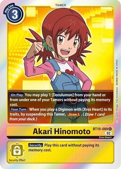 Akari Hinomoto (Xros Encounter) Near Mint Foil