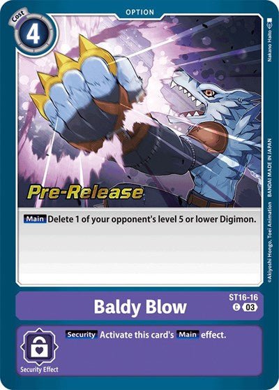 Baldy Blow (Starter Deck 16: Wolf of Friendship Pre - Release Cards) Near Mint - Nick Nack's Full Frontal Attack