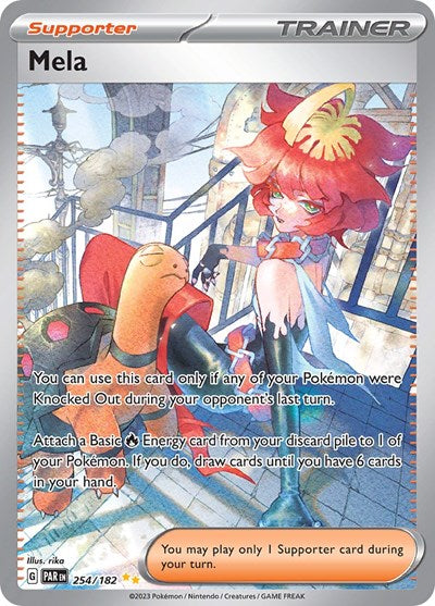 Mela - 254 (Scarlet and Violet: Paradox Rift) Near Mint Holofoil