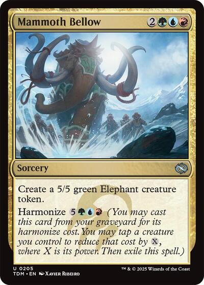 Mammoth Bellow (Tarkir: Dragonstorm) Near Mint - Nick Nack's Full Frontal Attack
