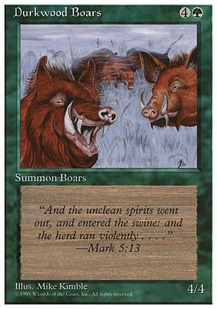 Durkwood Boars (4th Edition) Light Play - Nick Nack's Full Frontal Attack