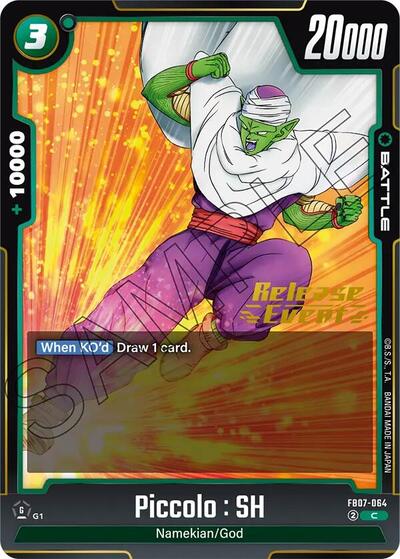 Piccolo : SH FB07-064 (Wish For Shenron Release Event Cards) Near Mint