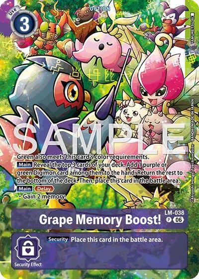Grape Memory Boost! (Alternate Art) (Starter Deck 23: Beatbreak) Near Mint Foil