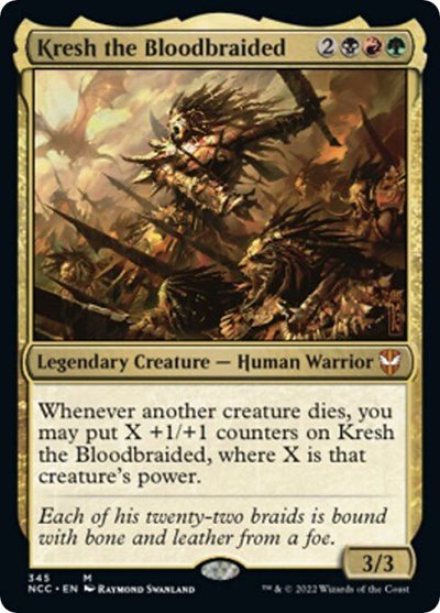 Kresh the Bloodbraided (Commander: Streets of New Capenna) Near Mint - Nick Nack's Full Frontal Attack