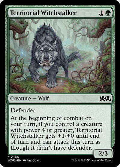 Territorial Witchstalker (Wilds of Eldraine) Near Mint - Nick Nack's Full Frontal Attack