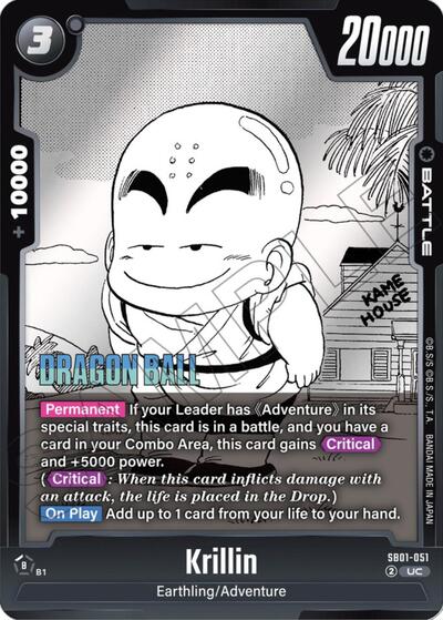 Krillin (Manga Booster 01) Near Mint - Nick Nack's Full Frontal Attack