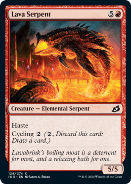 Lava Serpent (Ikoria: Lair of Behemoths) Near Mint - Nick Nack's Full Frontal Attack