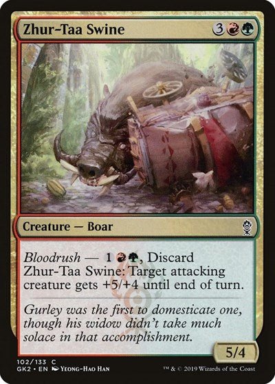 Zhur - Taa Swine (Ravnica Allegiance: Guild Kits) Near Mint - Nick Nack's Full Frontal Attack