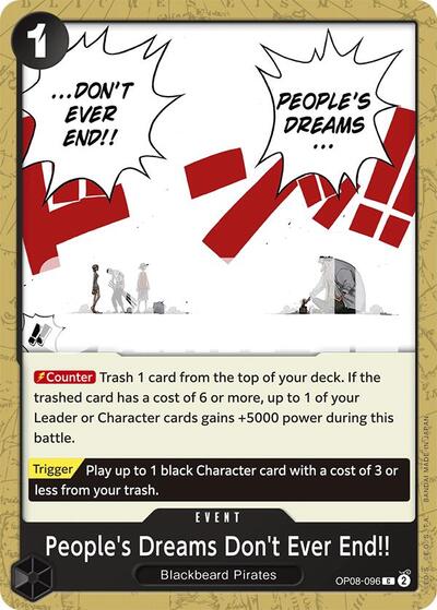 People's Dreams Don't Ever End!! (Two Legends) Near Mint