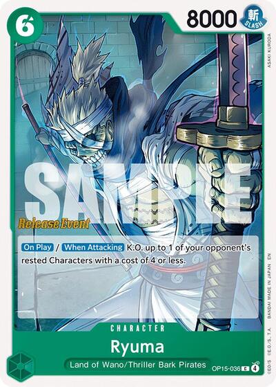 Ryuma (Adventure on Kami's Island Release Event Cards) Near Mint - Nick Nack's Full Frontal Attack