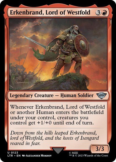 Erkenbrand, Lord of Westfold (Universes Beyond: The Lord of the Rings: Tales of Middle-earth) Near Mint - Nick Nack's Full Frontal Attack