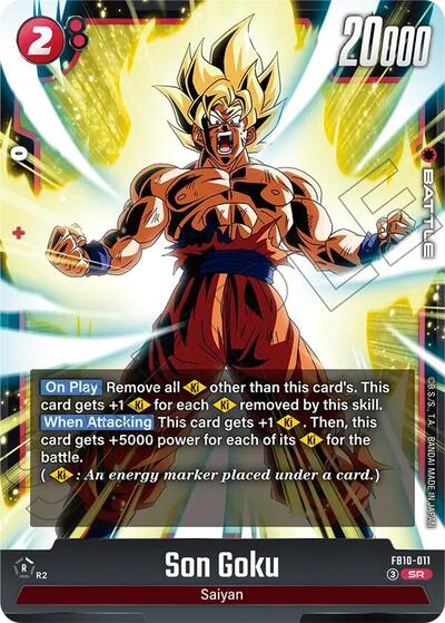 Son Goku FB10-011 (Cross Force) Near Mint Holofoil
