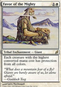 Favor of the Mighty (Lorwyn) Light Play - Nick Nack's Full Frontal Attack