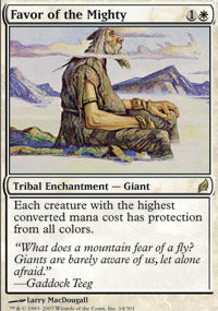 Favor of the Mighty (Lorwyn) Light Play