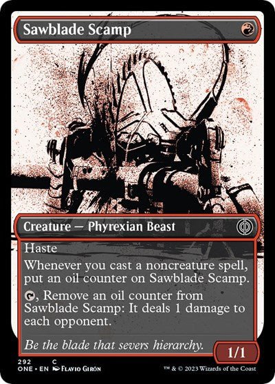 Sawblade Scamp (Showcase) (Phyrexia: All Will Be One) Near Mint - Nick Nack's Full Frontal Attack