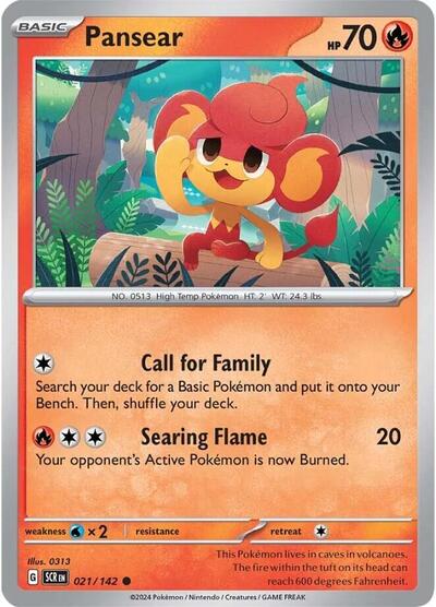 Pansear (SV07: Stellar Crown) Near Mint