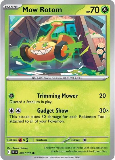 Mow Rotom (SV10: Destined Rivals) Near Mint - Nick Nack's Full Frontal Attack