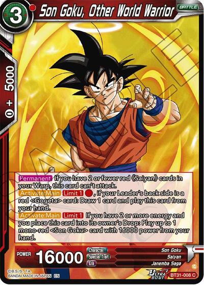 Son Goku, Other World Warrior (Impact Beyond Dimensions) Near Mint - Nick Nack's Full Frontal Attack