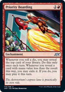 Priority Boarding (Unfinity) Near Mint Foil - Nick Nack's Full Frontal Attack