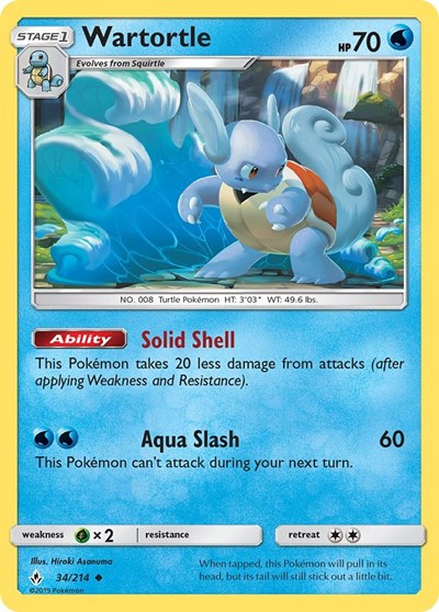 Wartortle (SM - Unbroken Bonds) Near Mint