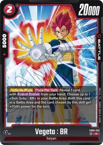 Vegeta : BR FB09 - 020 (Dual Evolution) Near Mint Holofoil - Nick Nack's Full Frontal Attack