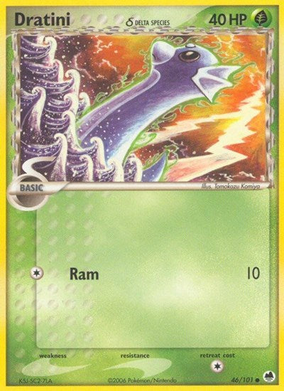 Dratini (Delta Species) (Dragon Frontiers) Light Play