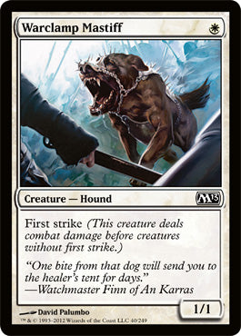 Warclamp Mastiff (Magic 2013 Core Set) Light Play