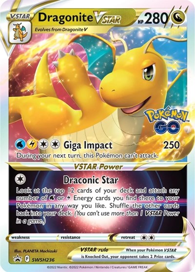 Dragonite VSTAR - SWSH236 (SWSH: Sword & Shield Promo Cards) Near Mint Holofoil