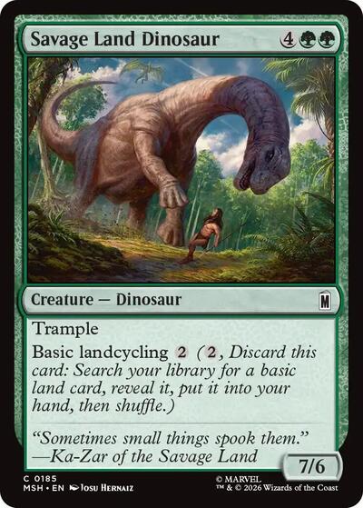 Savage Land Dinosaur (Marvel Super Heroes) Near Mint - Nick Nack's Full Frontal Attack