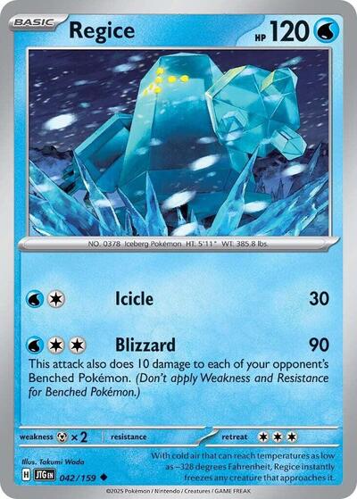 Regice (SV09: Journey Together) Near Mint - Nick Nack's Full Frontal Attack