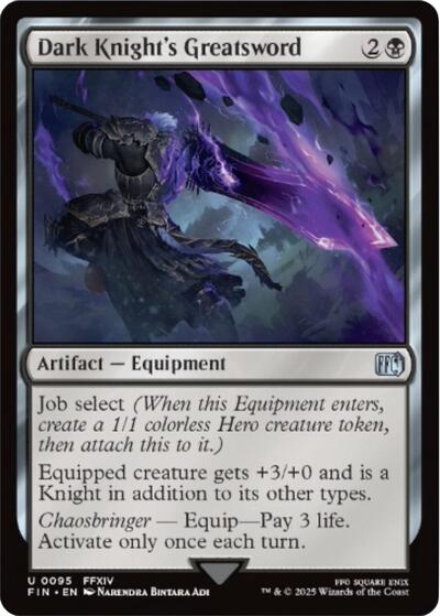 Dark Knight's Greatsword (Universes Beyond: FINAL FANTASY) Near Mint - Nick Nack's Full Frontal Attack