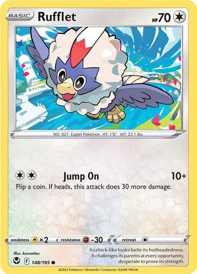 Rufflet (SWSH12: Silver Tempest) Near Mint - Nick Nack's Full Frontal Attack