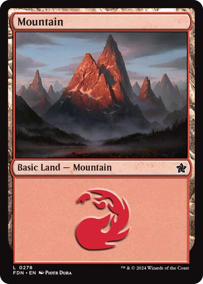 Mountain (0278) (Foundations) Near Mint Foil