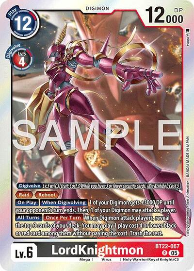 LordKnightmon (Cyber Eden) Near Mint Foil