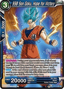 SSB Son Goku, Hope for Victory (Rise of the Unison Warrior) Near Mint - Nick Nack's Full Frontal Attack