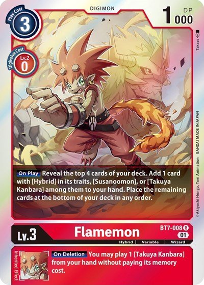 Flamemon (The Next Adventure) Near Mint Foil - Nick Nack's Full Frontal Attack