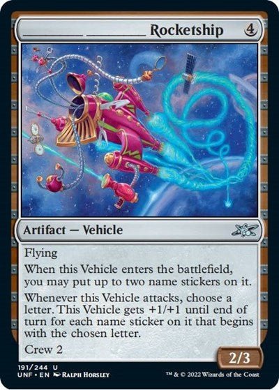 _______ _______ Rocketship (Unfinity) Near Mint - Nick Nack's Full Frontal Attack