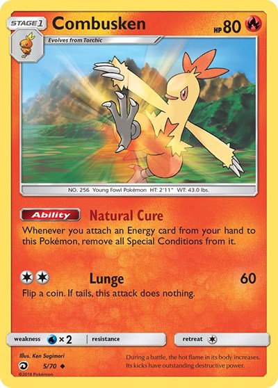 Combusken (Dragon Majesty) Near Mint Reverse Holofoil