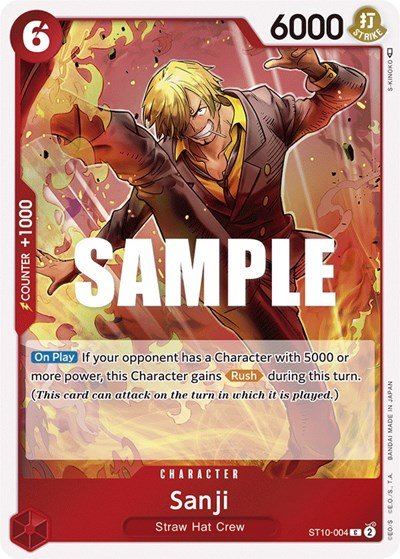Sanji (Starter Deck 10: Ultimate Deck: The Three Captains) Near Mint Foil - Nick Nack's Full Frontal Attack