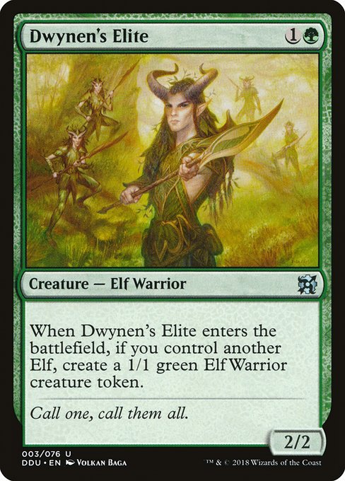 Dwynen's Elite (Duel Decks: Elves vs Inventors) Near Mint - Nick Nack's Full Frontal Attack